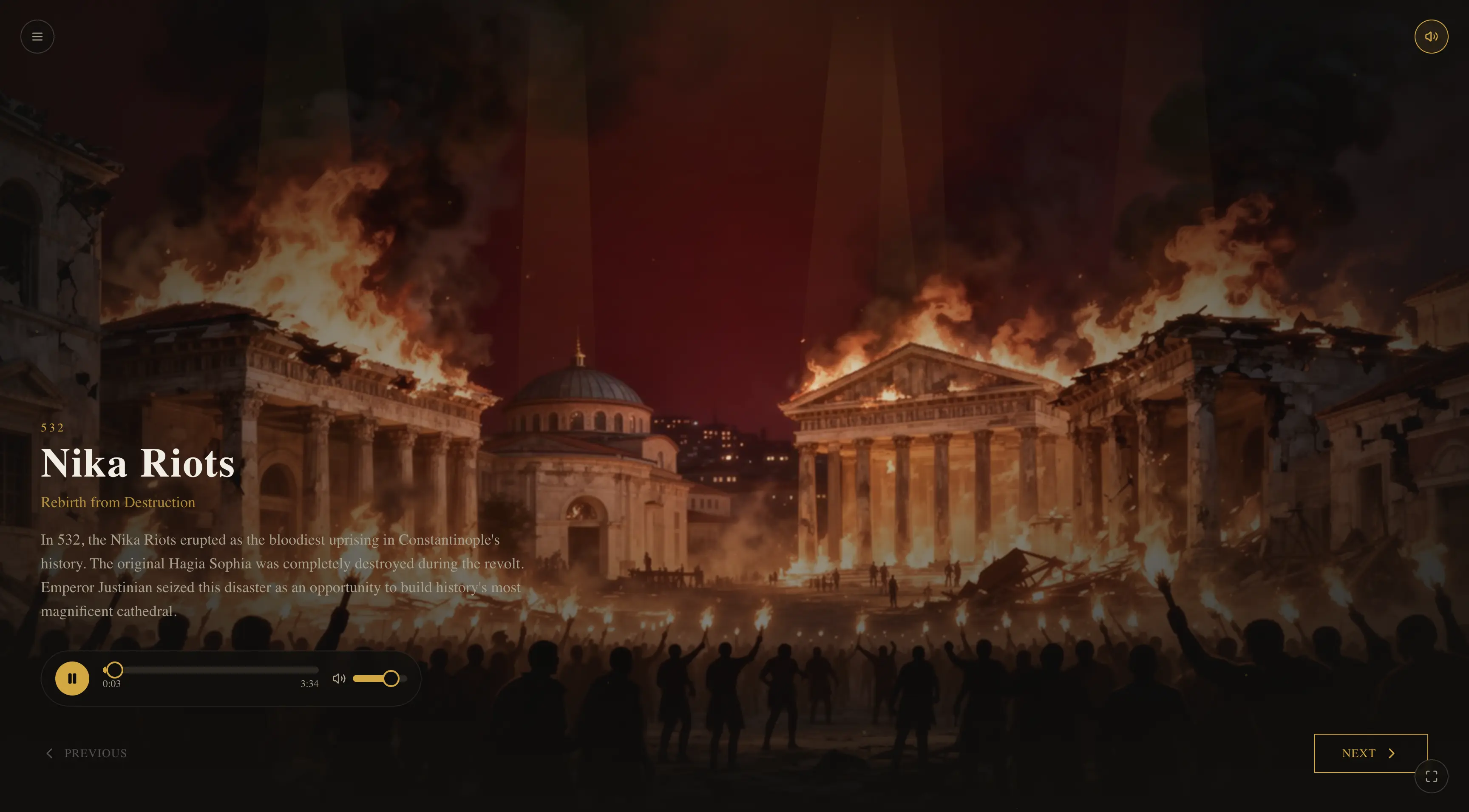 Hagia Sophia Stories — AI Anlatımlı Tarih