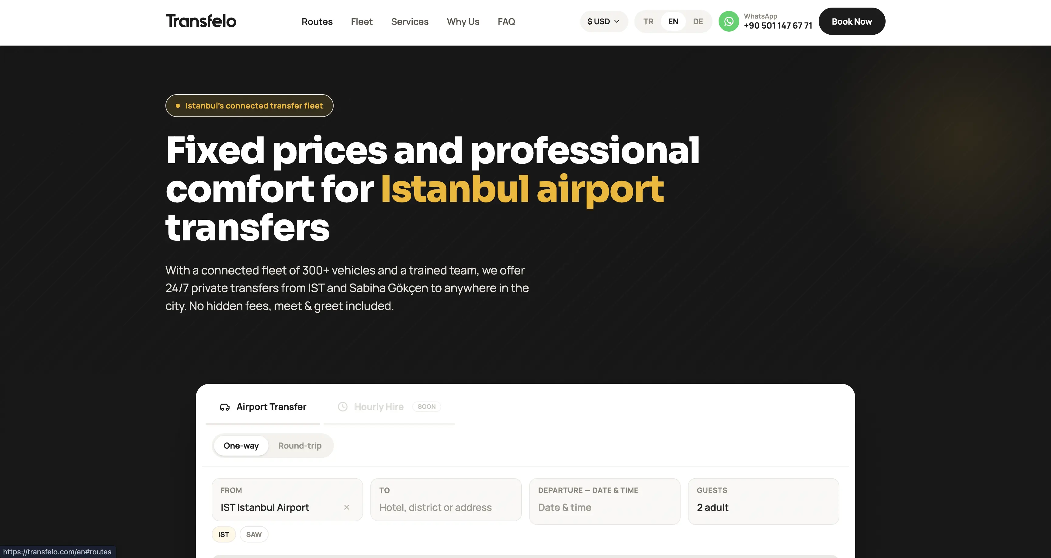 Transfelo — İstanbul Havalimanı Transfer Platformu